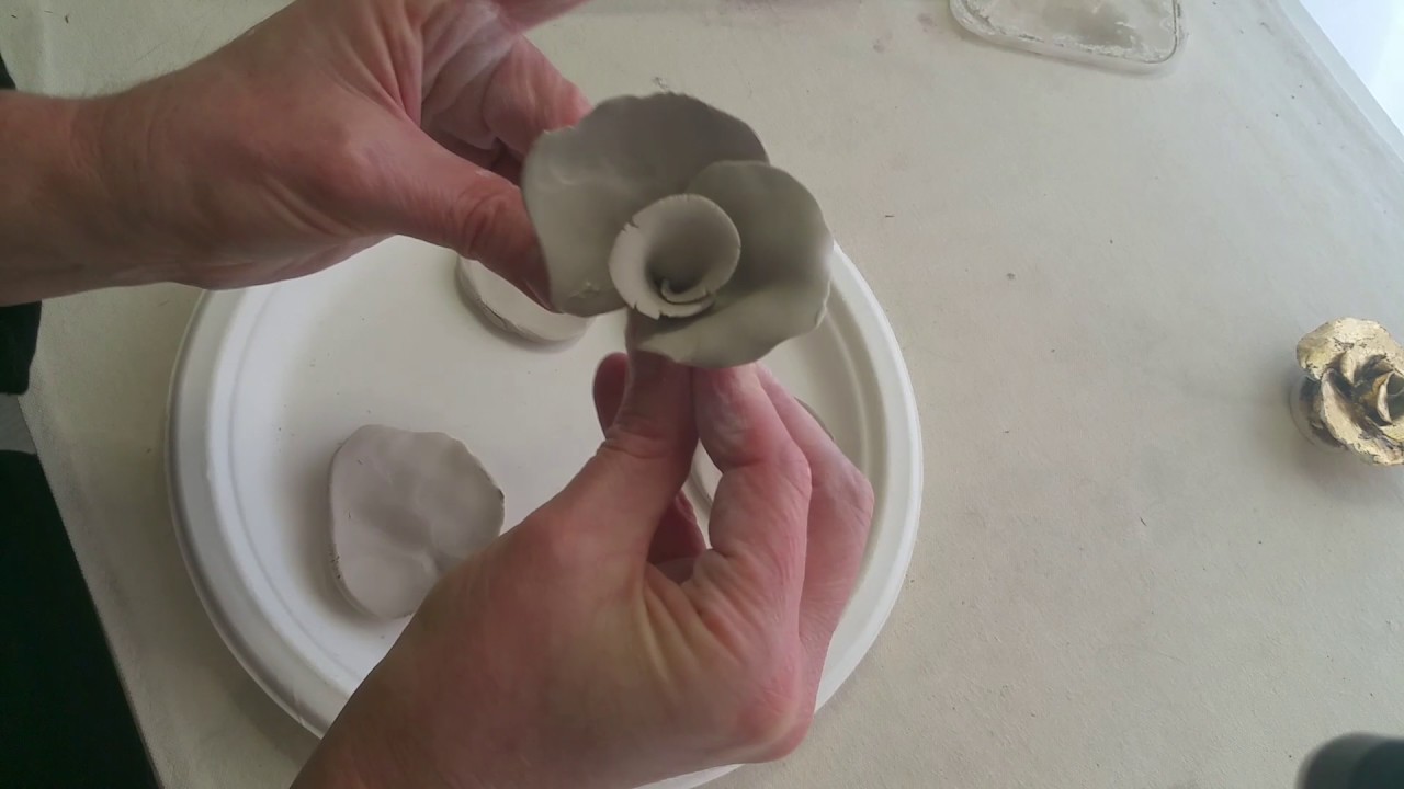 how to make clay roses